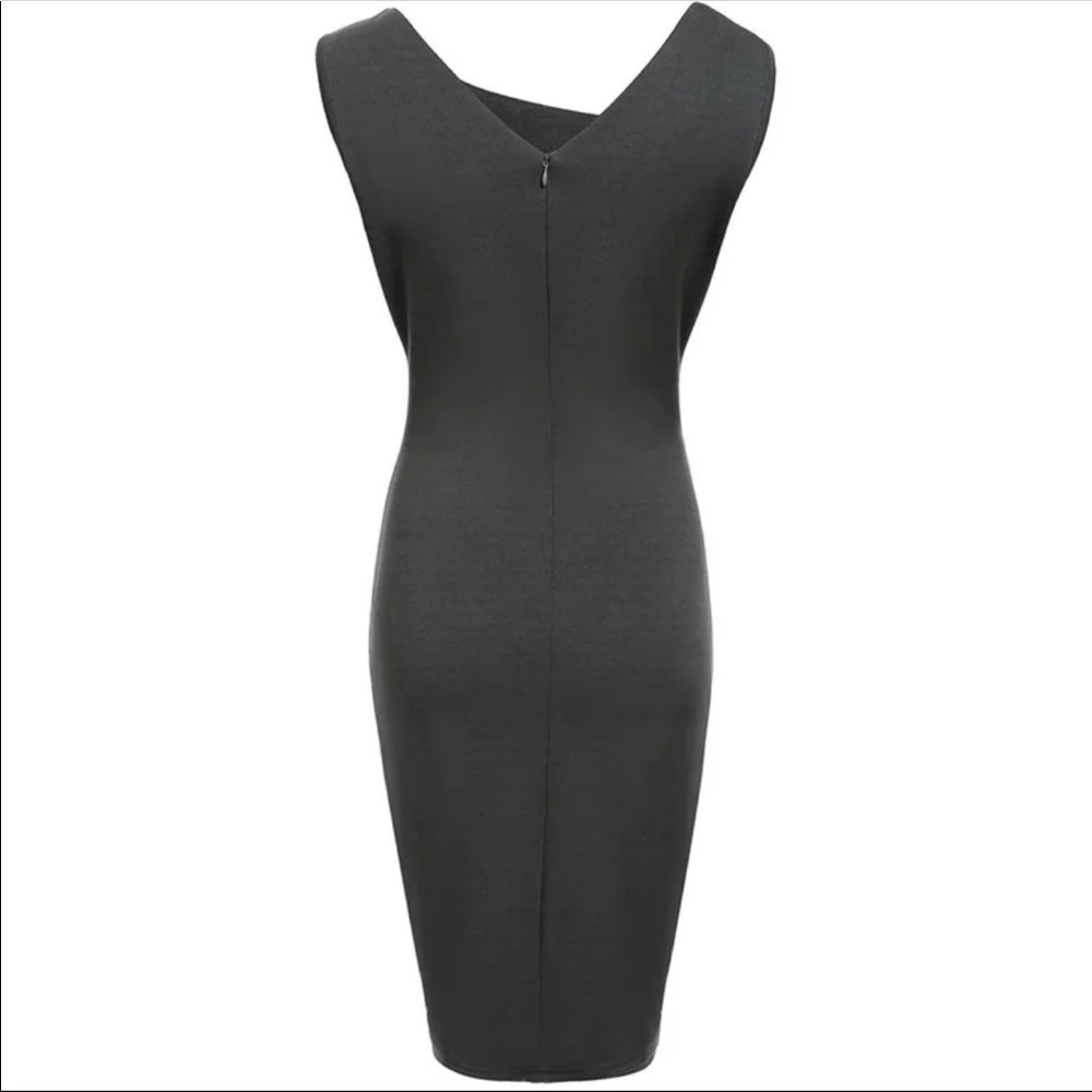 Gray midi dress - Picture 3 of 6